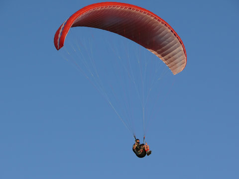 Flights on a paraplane