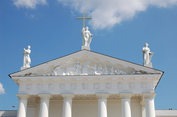 Fototapeta na wymiar Katedra w Wilnie na Litwie