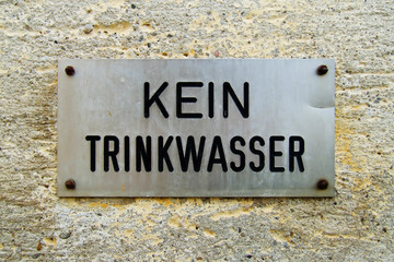 Kein Trinkwasser