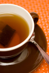 Tea with cup and saucer