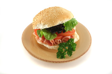 Ham And Salad Roll 1
