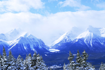 Snowy mountains
