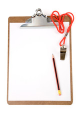 Clipboard and Whistle