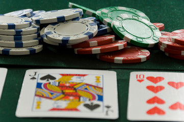 Poker Chips and Cards