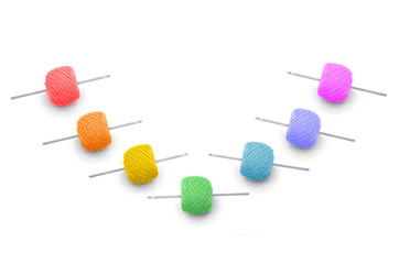 colour ball of the threads