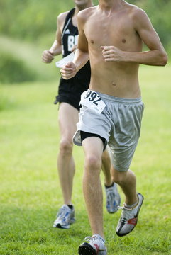 skinny shirtless runners