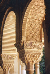 Detail am Löwenhof der Alhambra - obrazy, fototapety, plakaty
