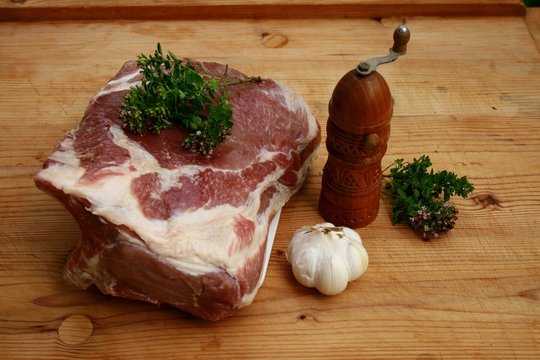 Raw pork meat