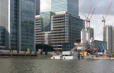 Riverside construction site