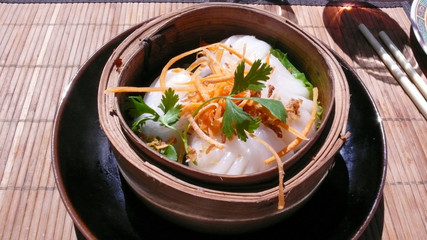 raviolis crevette vapeur