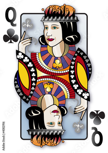 Nom De La Dame De Trefle "dame de trefle" photo libre de droits sur la banque d'images Fotolia