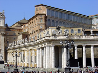 Naklejka premium Vatican - the windows of Pope