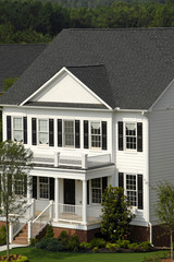 White Two-Story House