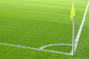 Soccer corner kick area