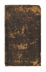 Isolated antique book cover.