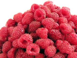 sweet  and red raspberries