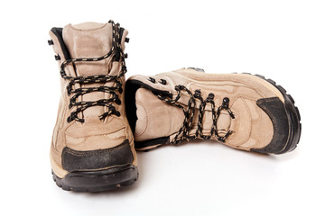 Chaussures de randonnée détourées