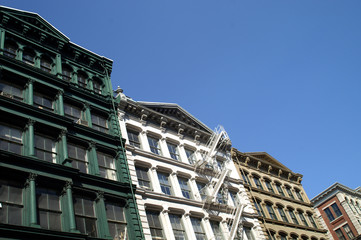 Fototapeta premium Façade d’immeuble, Soho, NYC