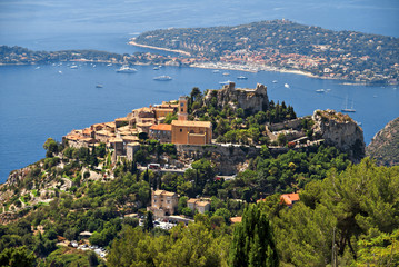 Le village d'Eze dans les Alpes maritimes