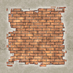 Grungy brick wall background and texture