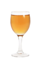 glass filled up with wine
