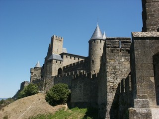 Fototapeta na wymiar rempart de Carcassonne