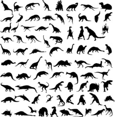 Vector dinosaurs.