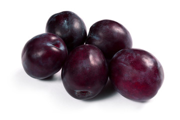 cherries on white background
