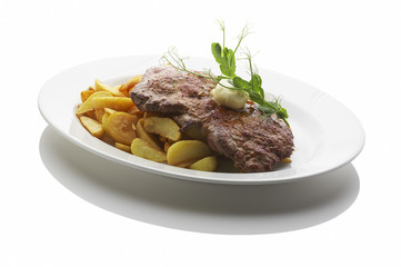Steak on the plate