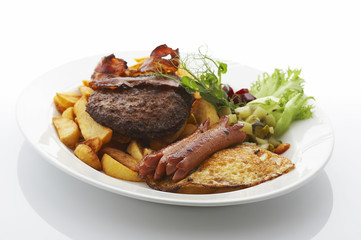 Meat on the plate