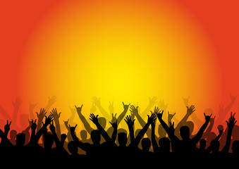 Happy Audience Orange