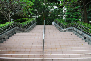 stair case at the parks