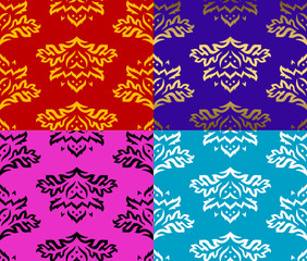 floral seamless ornamental pattern