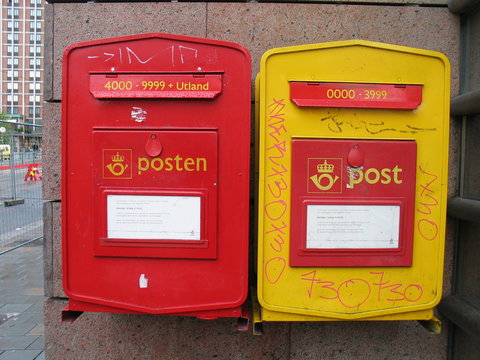 Poste novégienne (boites à lettres)
