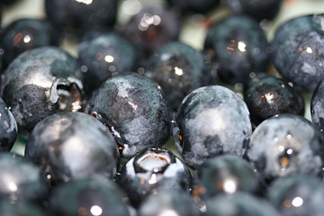 Washed blueberries