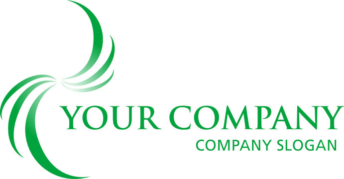 logo mit floralen elementen