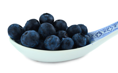 spoonful of blueberries