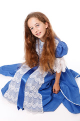 Fille déguisée en princesse © philippe Devanne