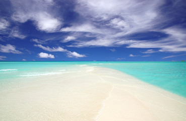 Strand mit Landzunge