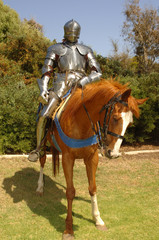 Obraz premium Knight on horseback vertical