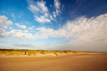 sand dunes and ocean