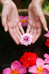 Manos con Flores