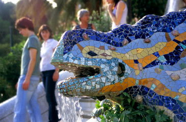 Barcelona Lizard Fountain