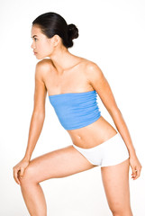 Fototapeta premium Posing in a blue top 2