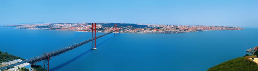 Photo sur Plexiglas Pont Vasco da Gama Lissabon XXL Panorama