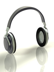 3d concept illustration headphones