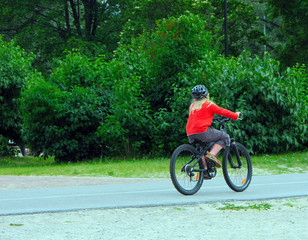 girl on bike