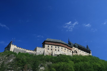 Fototapeta na wymiar The castle Karlstein in the Czech republic
