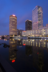 Downtown Tampa at night