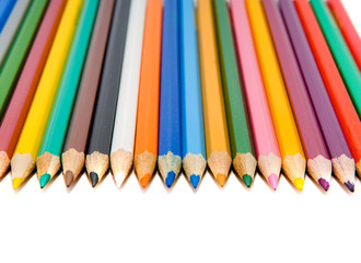 coloured pencils